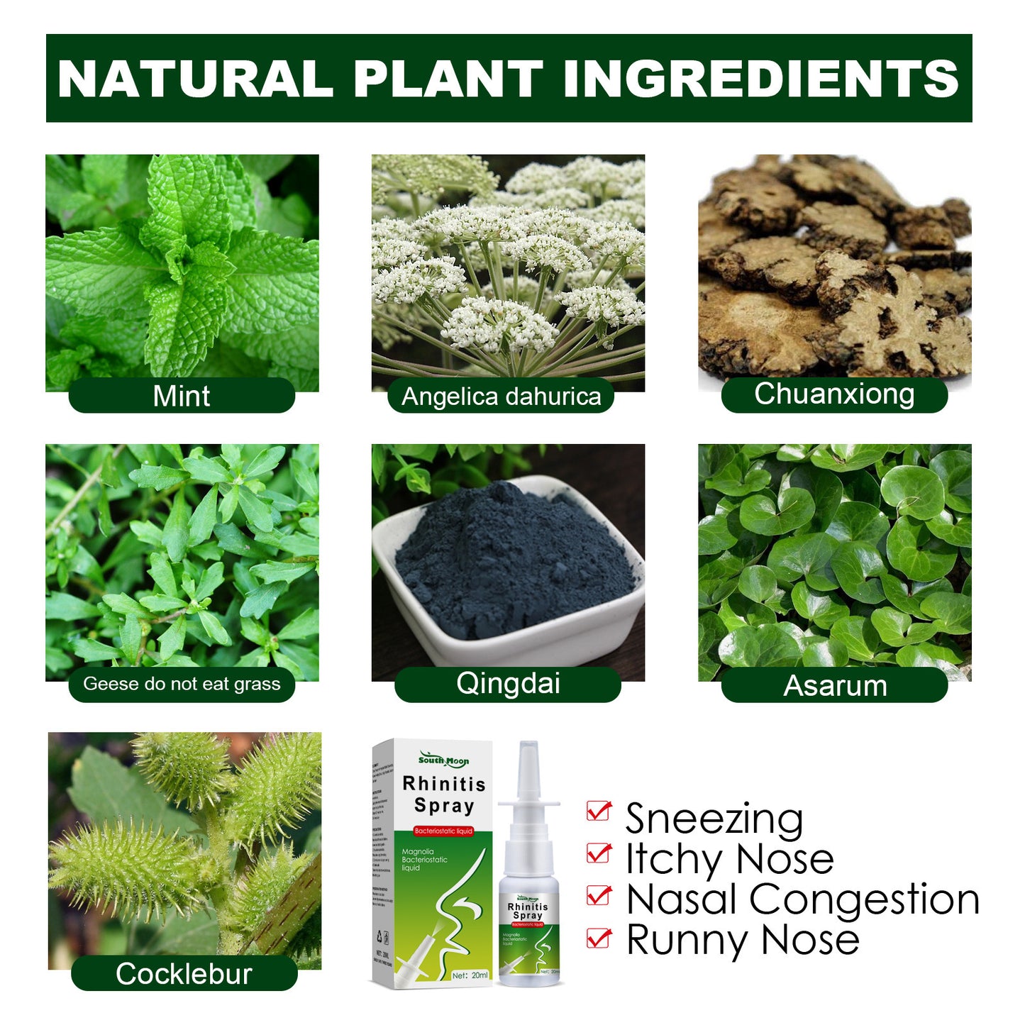 Sneeze Nasal Shuntong Herbal Bacteriostatic Liquid