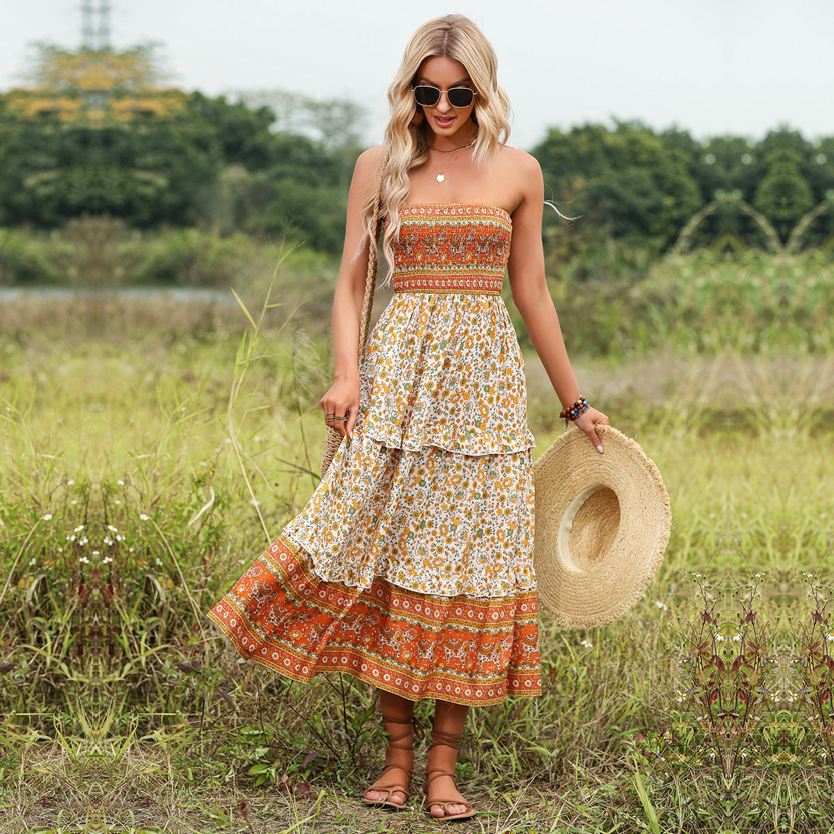 Fashion Tube Top Dress For Women