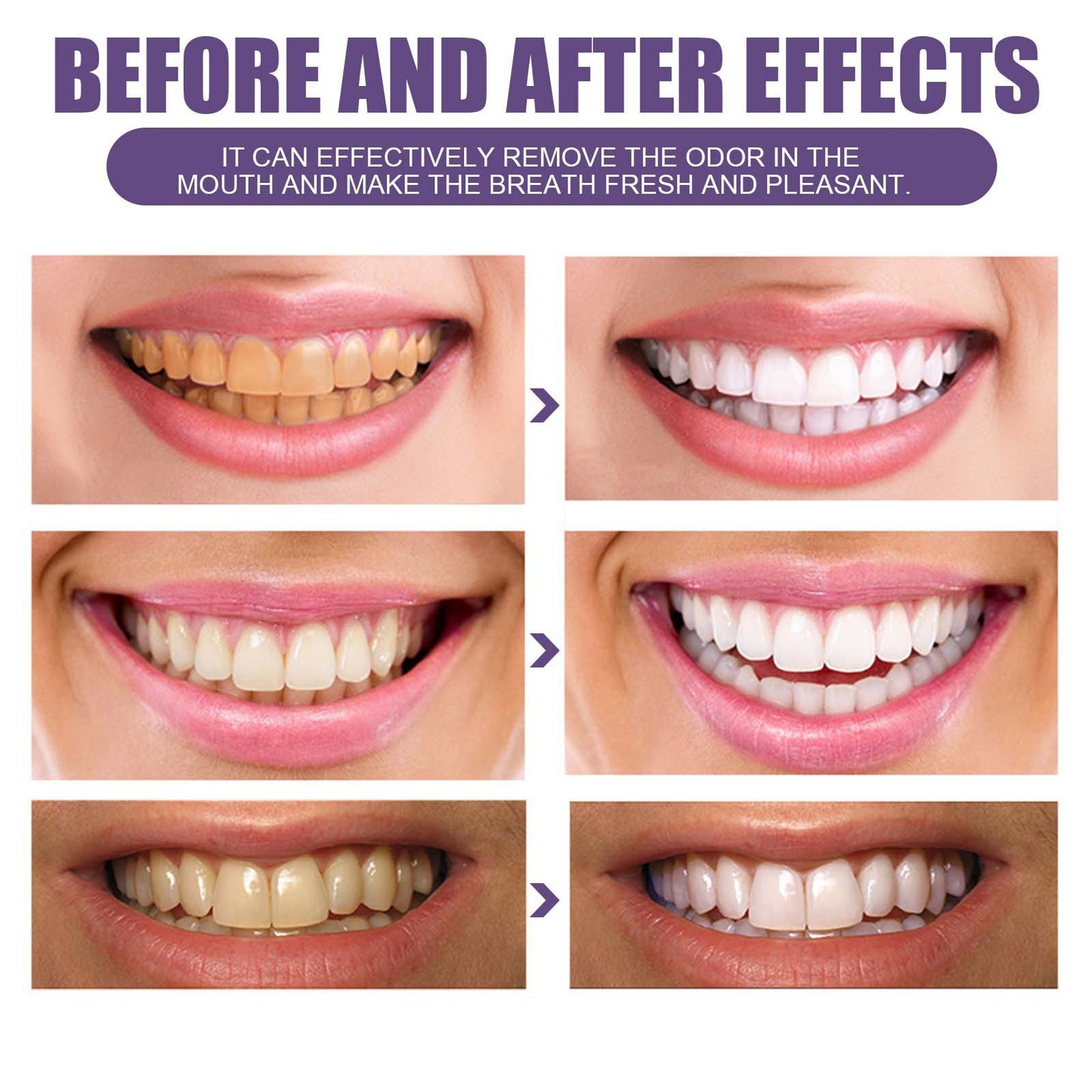 Purple Dental Powder Oral Care Cleaning Tartar Calculus