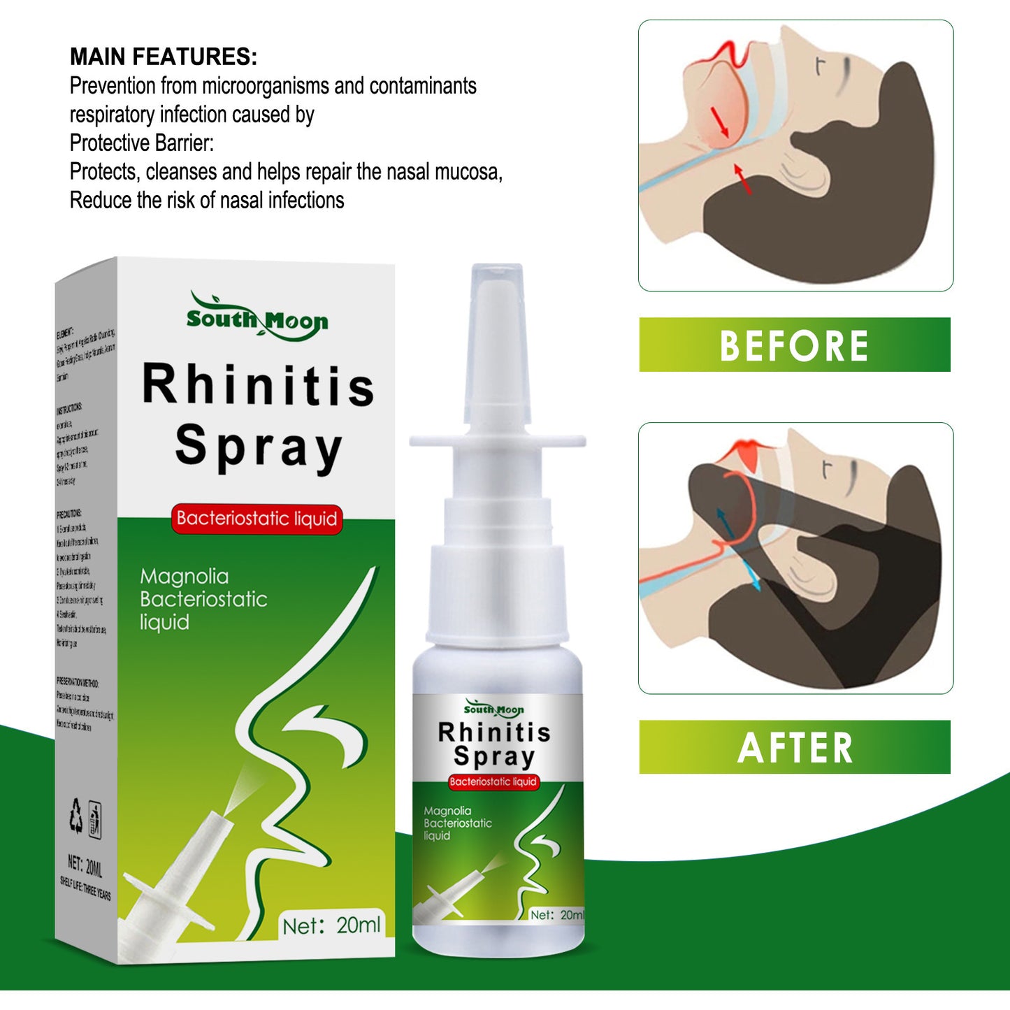 Sneeze Nasal Shuntong Herbal Bacteriostatic Liquid
