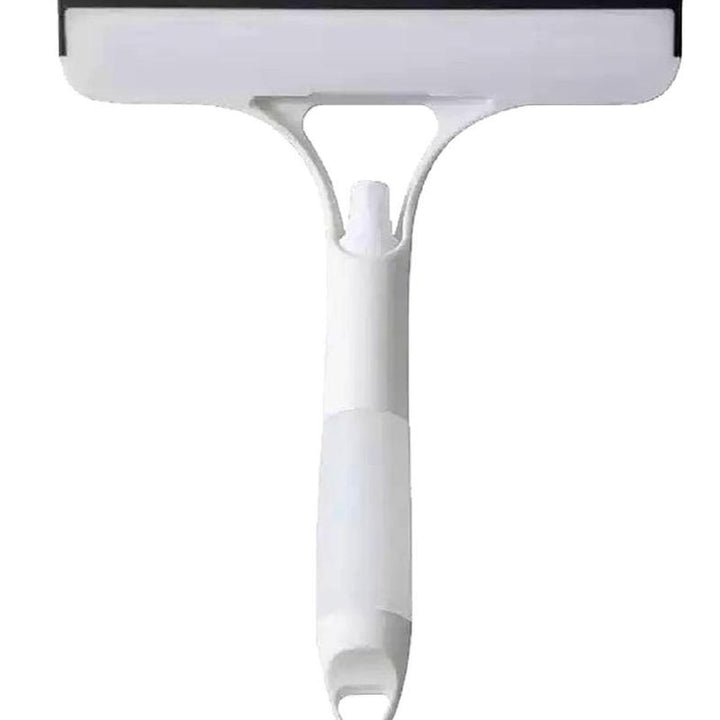 3 in 1 Window Cleaning Scraper, 2025 New Squeegee for Shower Glass, 3 in 1 Spray Function for Glass Doors for Windows Glass, Mirrors Scraper, Brush. All-Purpose Window Cleaner Tool
