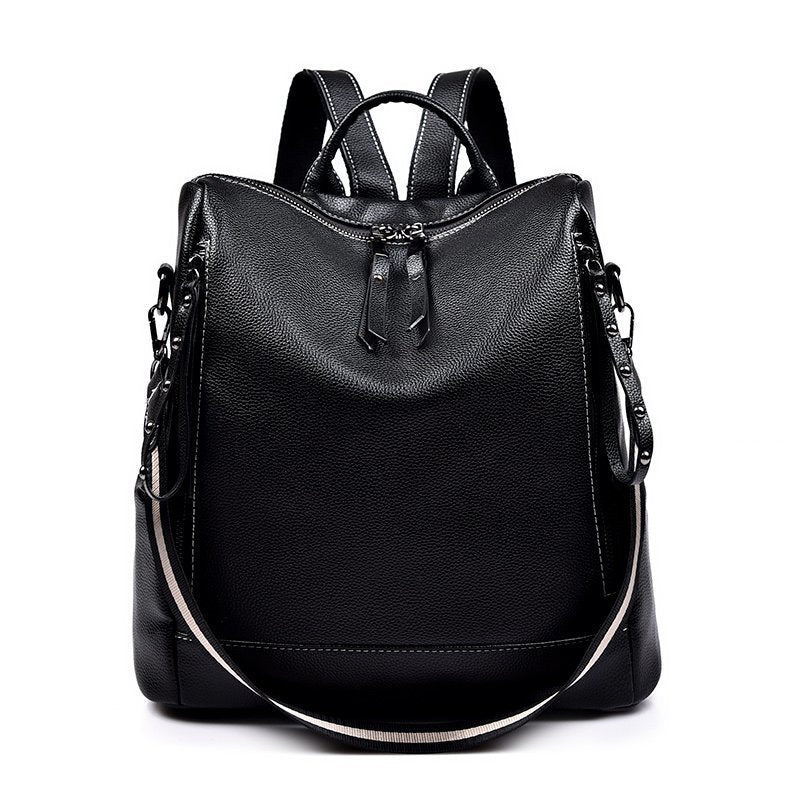 Textured Backpack New Fashion Large-capacity School Bag