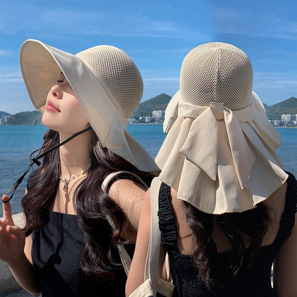 Shawl Shading Large Brim Fisherman Hat