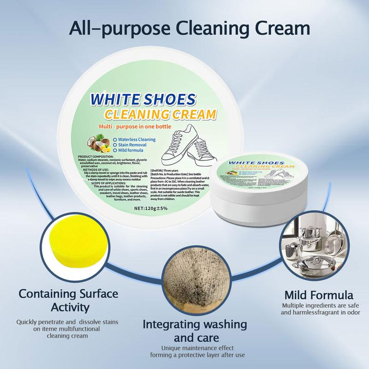 Multi Functional Cleaner, White Shoe Cleaner, Multi-Purpose Leather Cleaner, Cleaning Sofa, Vehicle Interior Cleaning and Maintenance, Household Cleaning, Protecting Leather Products, Quickly Cleaning Scratches and Stains, Halloween