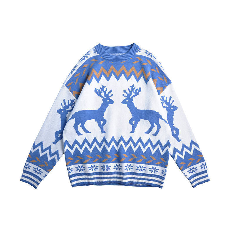 Loose Lazy Knitted Winter Crew Neck Sweater