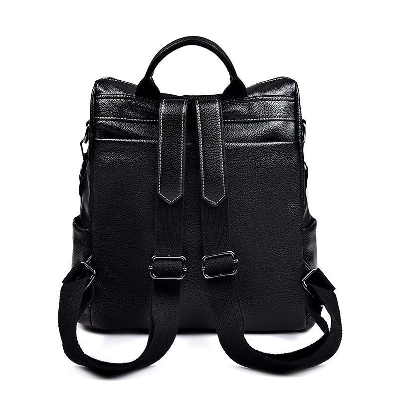 Textured Backpack New Fashion Large-capacity School Bag